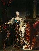 Louis Tocque Portrait of Empress Elizabeth Petrovna Spain oil painting artist